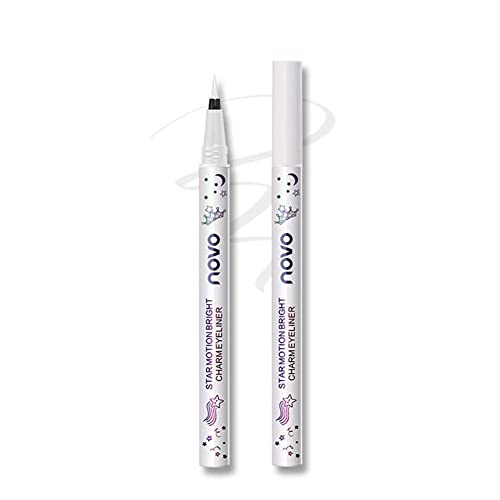 Lápiz Delineador de ojos líquido blanco, resistente al agua, delineador de ojos de tinta de larga duración, maquillaje de ojos profesional, lápiz delineador de ojos líquido para mujeres y niñas Cover