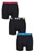 Produktbild Pringle Herren Baumwolle Button Boxer Packung 3 Schwarz Kontrast XL