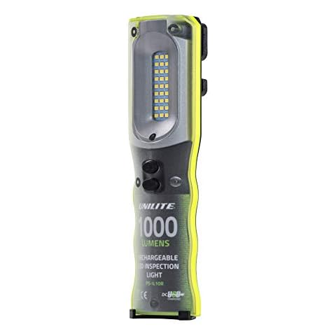 Unilite PS-IL10R ProSafe High Power USB Rechargeable Inspection Light Torch | 1000 Lumen | 3 to 32 Hours Run Time | 64 Metre Beam Range | IP54 Rated Cover