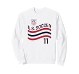 Brenden Aaronson 11 White USMNT Officially Licensed Sweatshirt