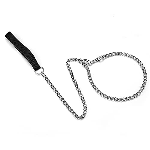 Amazon | 犬用リード 金属製 丈夫 噛み切れ防止 ペットリード チェーン