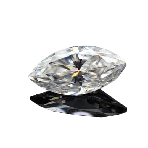 Moissanite marquise D VVS1, la pierre précieuse de laboratoire certifiée sans aucune inclusion