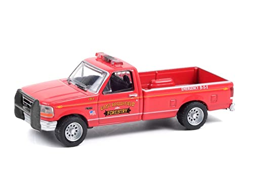 Modelo a escala 1:64 Ford F-350 Pickup 1992 rojo