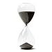 Hourglass, HoveBeaty Hand-Blown Sand Timer Set for Time Management 15 Minutes Durable Glass Construction (15 min, black)