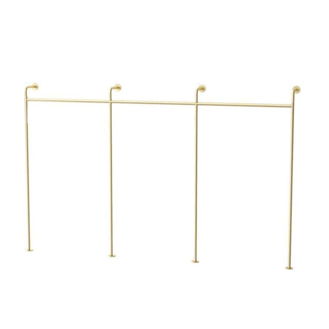 YNBSHGAA Wall Mounted Coat Rack, Metal Clothes Tidy Rail, Creative Boutique Clothing Store Display Rack, Modern Industrial Hanger, 210cm High,7-size_name-450cm