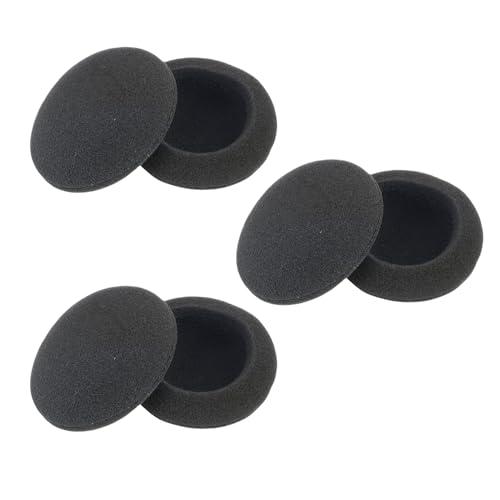 6 PCS Ersatz Ohrpolster für Sennheiser Kopfhörer, Atmungsaktiver Schaumstoff, Kompatibel mit PC-Serien und mehr