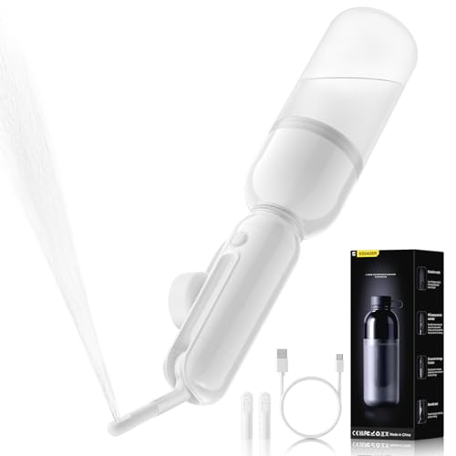 ESSAGER Portable Bidet for Travel, Foldable & Rechargeable Handheld Sprayer–Waterproof with 2 Pressure Modes, 350ml Expandable Bottle for Women, Men, Baby, Postpartum & Personal Hygiene(White) ESSAGER Portable Bidet for Travel, Foldable & Rechargeable Handheld Sprayer–Waterproof with 2 Pressure Modes, 350ml Expandable Bottle for Women, Men, Baby, Postpartum & Personal Hygiene(White)