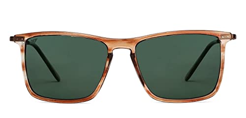 Image of VINCENT CHASE EYEWEAR By Lenskart | Full Rim Square Stylish Sunglasses | Polarized And UV Protected | For Men And Women | Large | Vc S13982