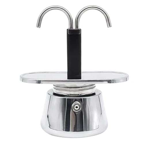 Cafetière italienne double buse inox pour un double expresso riche et rapide - 2