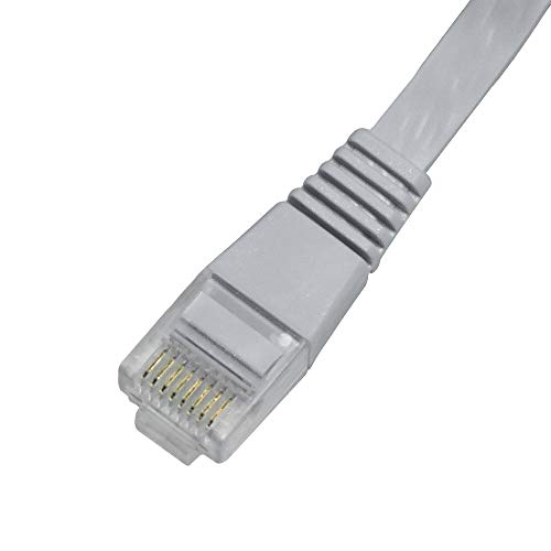 Patch Cord Flat RJ45 Flexível Cat6 1m Cinza - Pier
