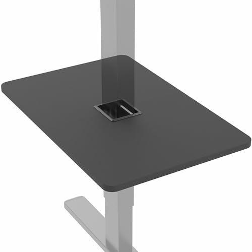 Image of VIVO Adjustable Under Desk 16 x 12 inch Leg Shelf, Hidden Storage Tray for Small Accessories, Black, DESK-SF02LU