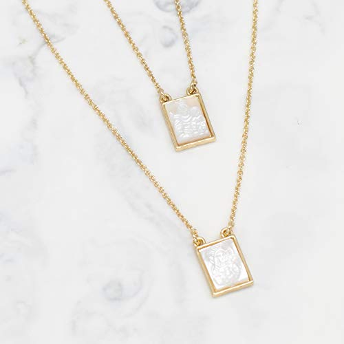 Roman Infinity Scapular Layered Gold Tone 26 inch Zinc Metal Multi Tiered Necklace2