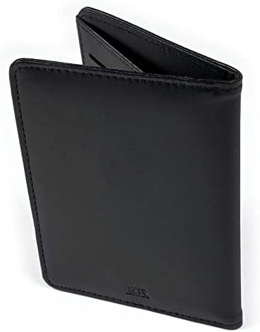 Executive Retail RFID Safe British Passport & Card Holder - UK Passport Wallet - Non EU - PU Leather - Black
