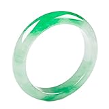 Pulsera de Jade Verde Flotante Natural para Mujeres Ice Waxy Jade Burmese Jade Green Green Jade, Caja (Color: Verde, tamaño: 62 mm)