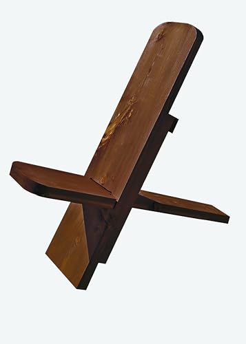Foggy Bottom Woodworks LLC Viking Style Chair, Weathered Brown Finish