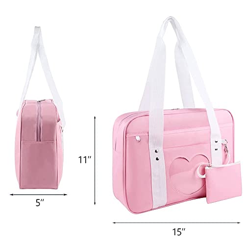 Heart Kawaii Ita Japanese Bag Anime Sticker & Kawaii Wallet Purse Cute Backpacks For Woman Trendy Stuff Gift Ideas Book Bags Tote Pin Anime Backpack Kawaii Accessories Cheap Laptop Handbag Pink #TOP5