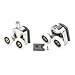 Easy Installation Shower Door Rollers Adjustable Height & Anti Collision Door Rollers 4pcs/set For Bathroom Glass Doors