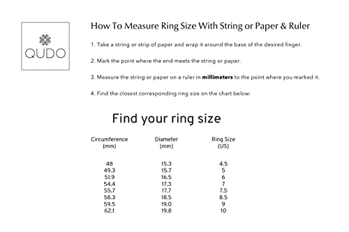 Bague Firenze Qudo dorée avec pierre rouge éclatante - 5