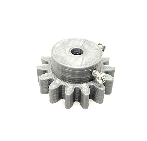Image of INVENTO 6pcs 3D Printed Plastic Spur Gear 14 Teeth (40mm dia) + 22 Teeth (60mm dia), 10mm Width, 8mm hole, 2.5 Module for DIY Projects