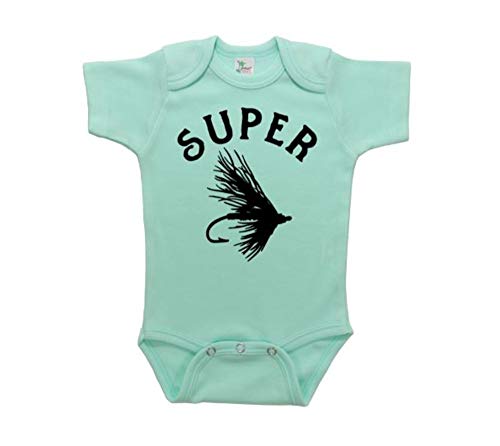 Ebenezer Fire Super Fly/Fishing Onesie/Baby Trout Outfit/Funny Infant Bodysuit