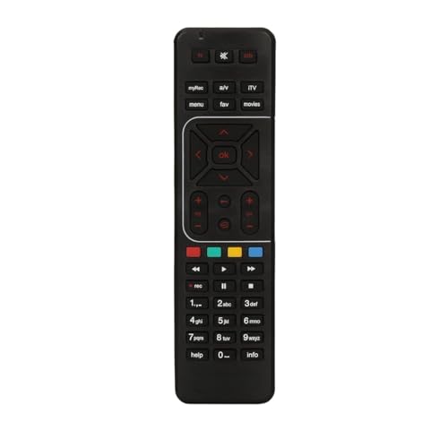Image of Replacement Remote Compatible for SD and HD Airtel DTH Set Top Box Remote Control (Please Match Old Remote Before Order) Black