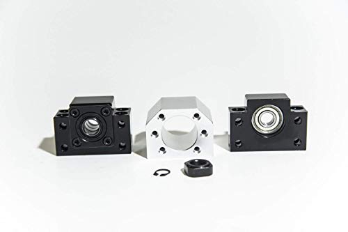 TEN-HIGH Ball Screw CNC Parts SFU2005 NST, 1pcs Ball Screw + 1pcs Nut + 1pcs BK/BF15 End Support Units + 1pcs Coupler + 1pcs Nut Housing + End Machining, Diameter 20mm Lead 5mm Length 1000mm - Thumbnail 4