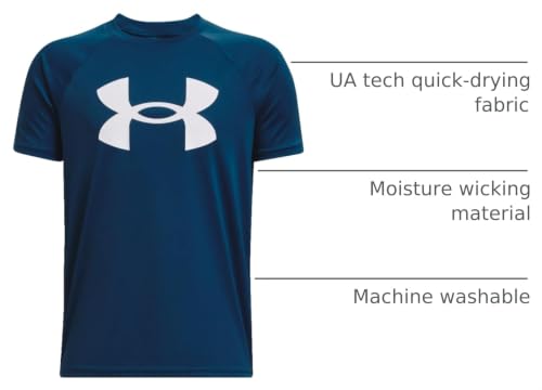 Image of Under Armour Boys' Tech Hybrid Printed Fill Short-Sleeve T-Shirt