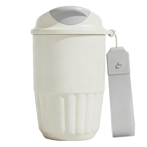 IBOPUXIU Taza Termica, Taza Térmica Café para Llevar de Acero Inoxidable, a Prueba de Fugas y Cierre Rápido, para Café o Té (410ml)