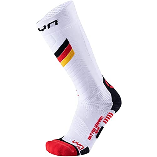 UYN Natyon Chaussettes de ski Homme anti ampoules et protection tibia