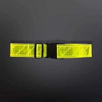 Reflective Web Belt Lime