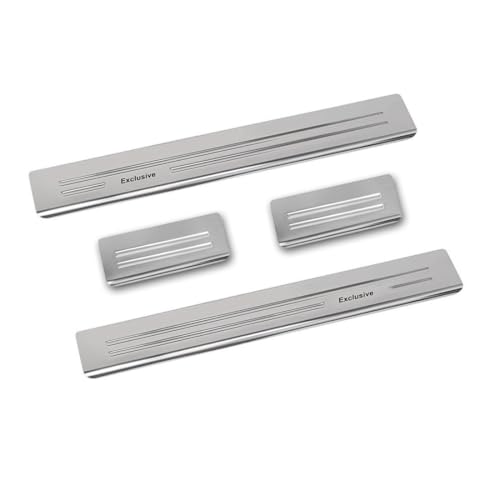 Avisa Listelli battitacco in Acciaio Inox Compatibile con Ford Mondeo V Wagon 2014- 'Exclusive' - 4-Pezzi