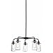 43058OZ Braelyn 5LT Convertible Fixture, Olde Bronze Finish with Clear Seedy Glass