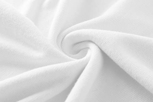 Sangtree Women's Short Sleeve Knit Sweater Tops, Round Neck Soft Pullover T Shirt For Women, 01#White, M #TOP5