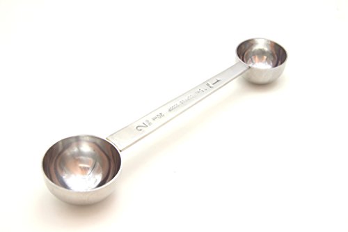 Time Roaming Stainless Steel Double Side Coffee Scoop Measure-1&2Tablespoon