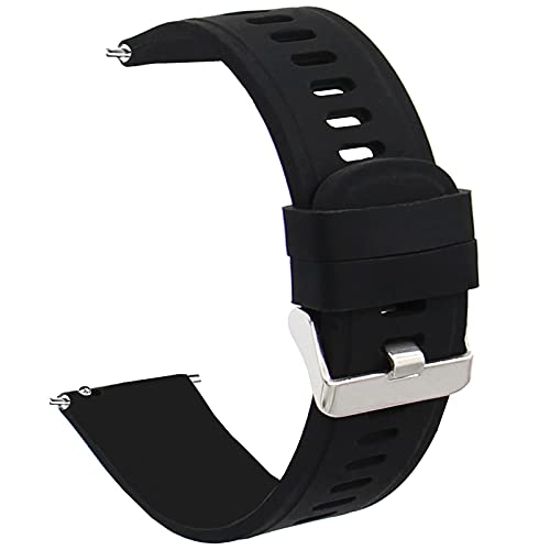 Veczom 22mm Watch Band for Galaxy Watch 3 45mm, Gear S3 Classic/Gear S3 Frontier,Galaxy Watch 46mm, Quick Release Replacement Band for Gear 2 Classic, Huawei Watch 2 Classic Men Women (22mm, Black)