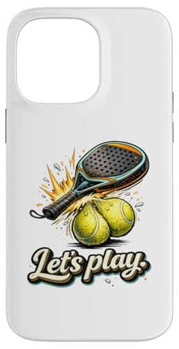 Cool Padel Lets Play ���P�b�g�{�[�� �X�v���b�V�� �y�����O���t�B�b�N �X�}�z�P�[�X iPhone 14 Pro Max �p