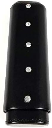 2 Cigar Leather Case - Crystal