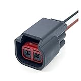 2 pines for salpicadero de coche, altavoz central de rango medio, bobina de encendido, conector electrónico, arnés de cableado, enchufe Compatible con F~rd Fox Mondeo E4014(2P Female,5 Pcs)