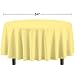 Vibrant Yellow Solid Plastic Tablecover (84