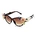 N/ A Donne Ragazze Occhiali da Sole Occhiali da Spiaggia Estivi retrò per la Guida di Pesca in Esecuzione Campeggio Baseball Golf Tempo Libero Sport all'aperto Marrone