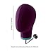 Generic Wall Mount Mannequin Head Wig Holder for Hairpieces Home, Purple