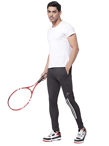 Image of UZARUS Men's Stretchable Joggers Track Pants for Gym, Yoga, Workout and Casual Wear with Towel Holder Loop