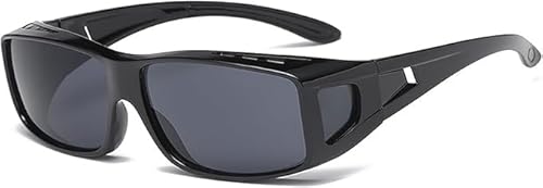 オーバーサングラス 大きいレンズ 偏光サングラス メンズサングラス メガネの上からかける UV400 紫外線カット 運転用 スポーツ 釣り ゴルフ ランニング 野球