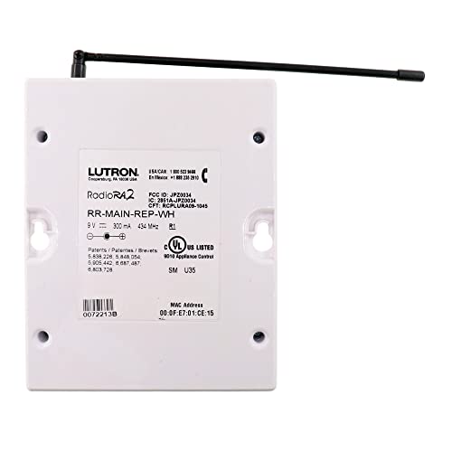Lutron RR-Main-REP-WH Répéteur Commutateur Prestige Blanc