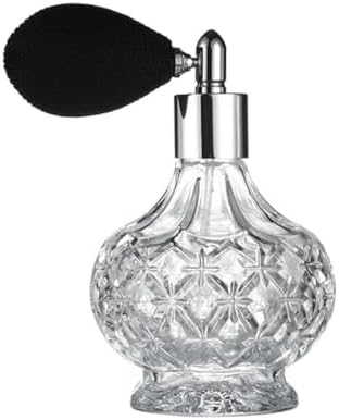 80ml Clear Crystal Perfume Bottle Gold Long Spray Tassels Atomizer Pump Vintage Style Refillable Glass Bottles Makeup Tool (Short) image 4