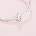 PANDORA White Daisy Flower Spacer Charm - Bracelet Charm for PANDORA Moments Bracelets - Sterling Silver & Enamel - Gift for Her - Jewelry for Women with Gift Box