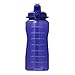 CJSTORE Borraccia 128OZ 64OZ 3.8L 2L con Misurazioni Timeline Uniche Obiettivo Senza BPA Sport Portatile Caraffa da Palestra Borraccia con Cannuccia-Cina,2 0L 64oz,Blue