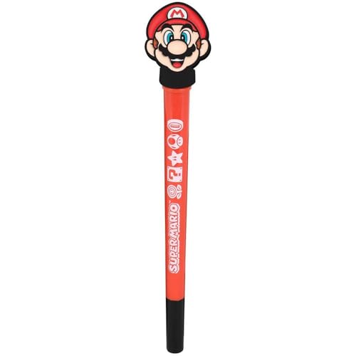 Image of Pyramid Super Mario 2D Spinning Topper Pen, Red