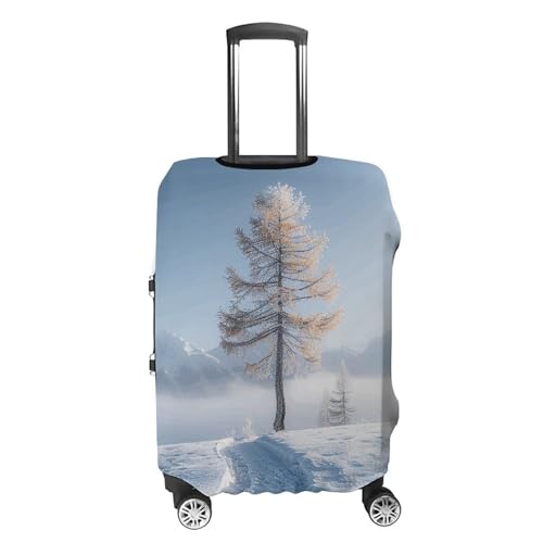 Anti-Scratch Luggage Cover Tall Larch Tree Printed Luggage Case Protector Washable Suitcase Covers Elastic Suitcase Protector for Size XL (30-32 inch) Luggage4