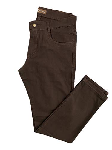 Calça Masculina Skinny Jeans (MARROM MARINHO CAQUI, 48)